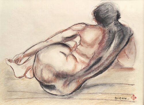 Rêverie douce by Christiane Giran, Drawing for Sale on Select
