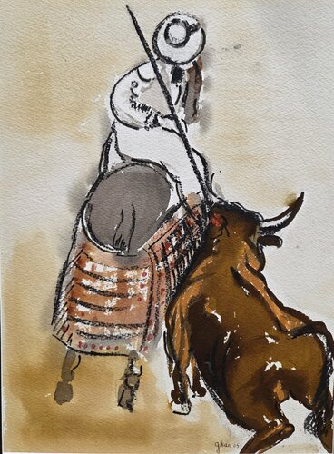 Picador by Christiane Giran, Drawing for Sale on Select