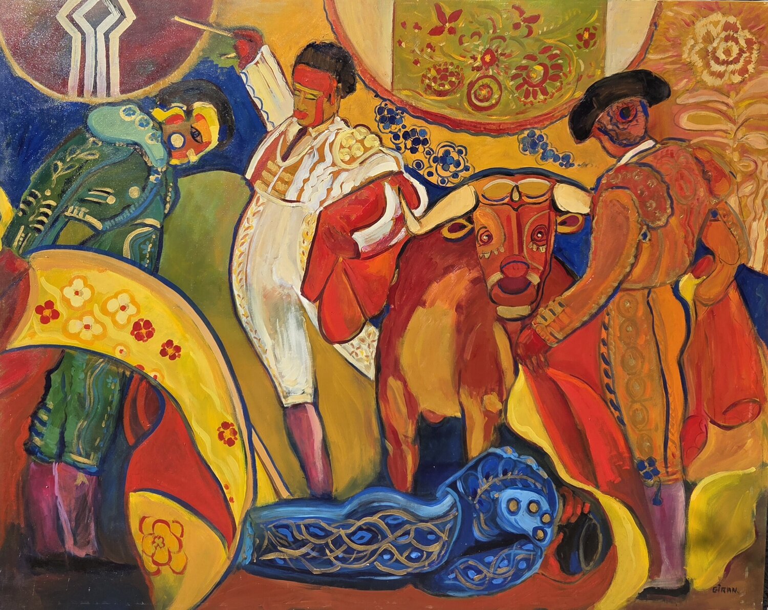 Dernier Tercio Christiane Giran Original painting for sale