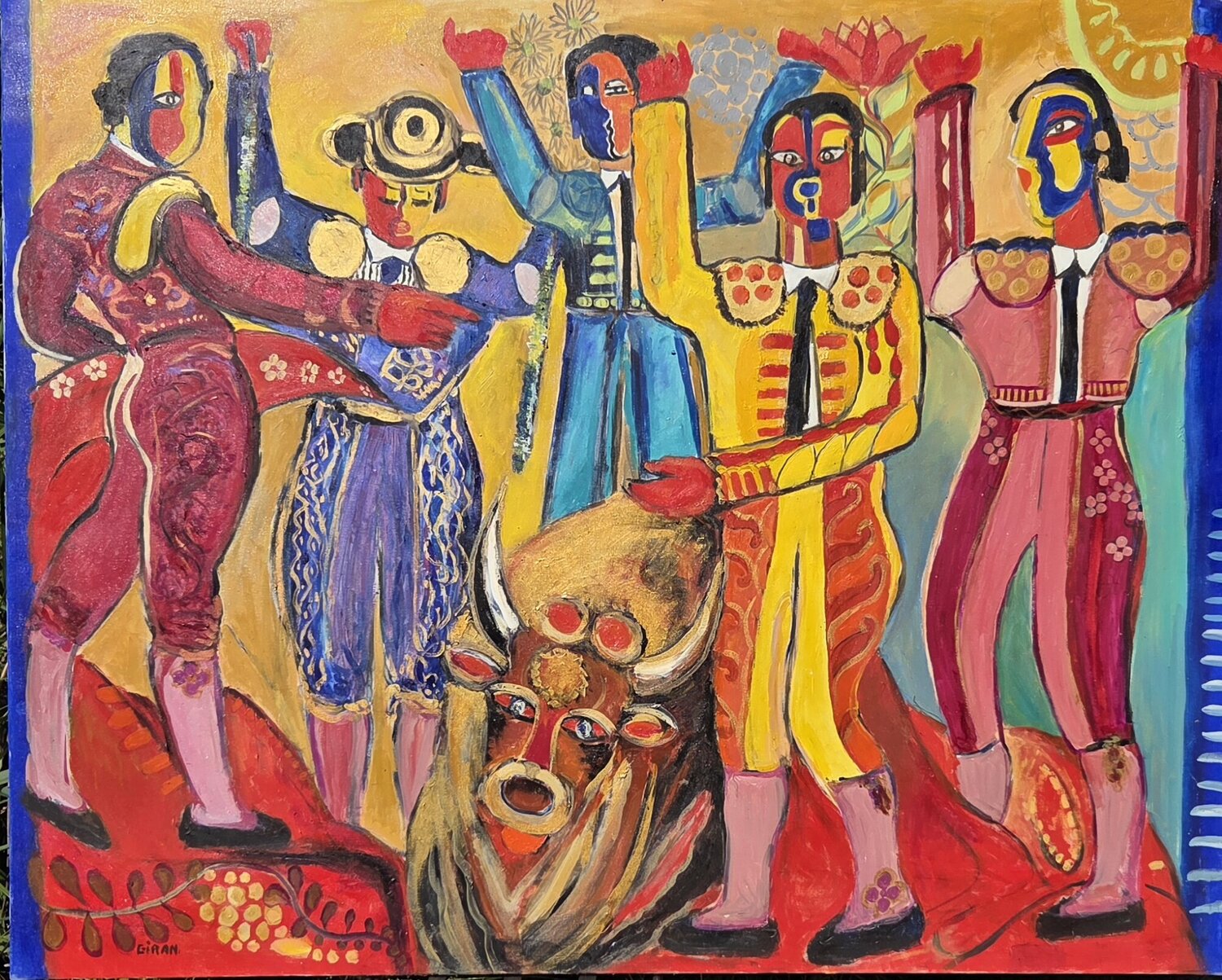 Tour de Piste Christiane Giran Original painting for sale