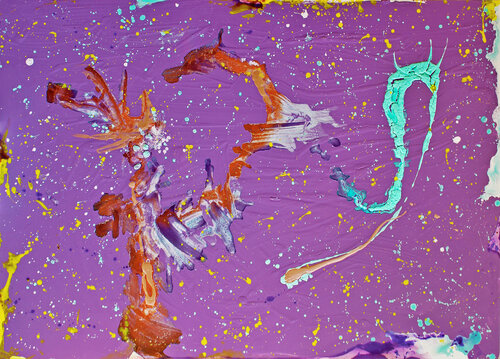 Two Celestials by Teo Sirio Sica, Painting for Sale on Select