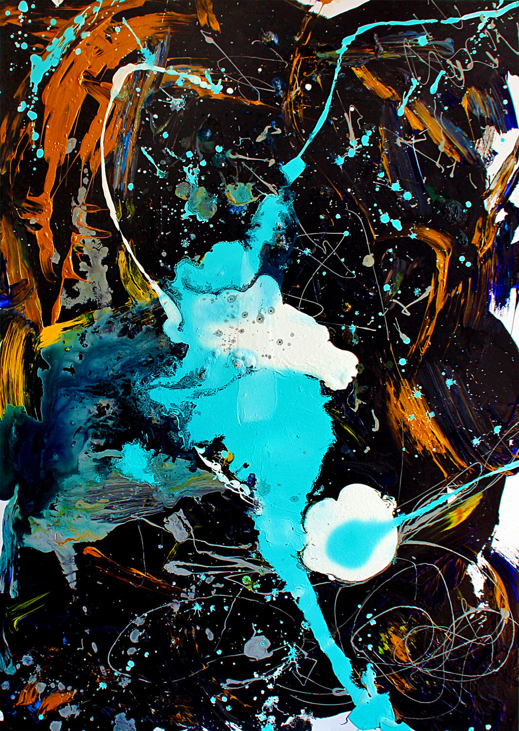 Feathers Teo Sirio Sica Original painting for sale