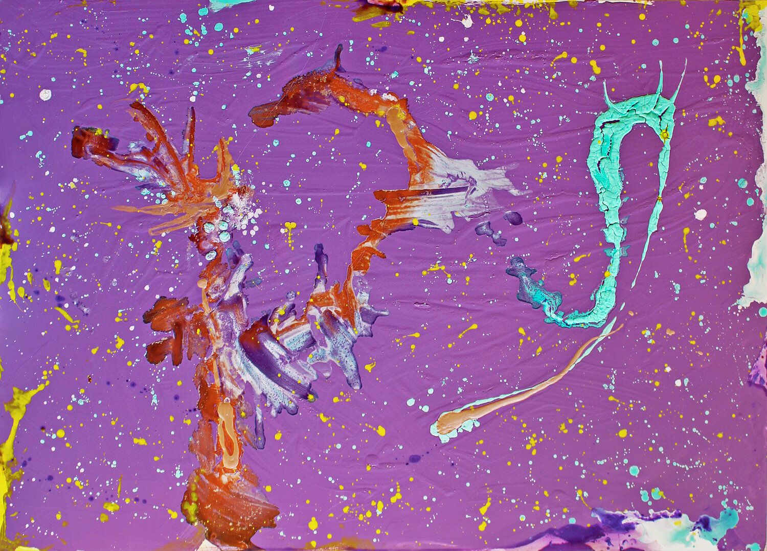Two Celestials Teo Sirio Sica Original painting for sale