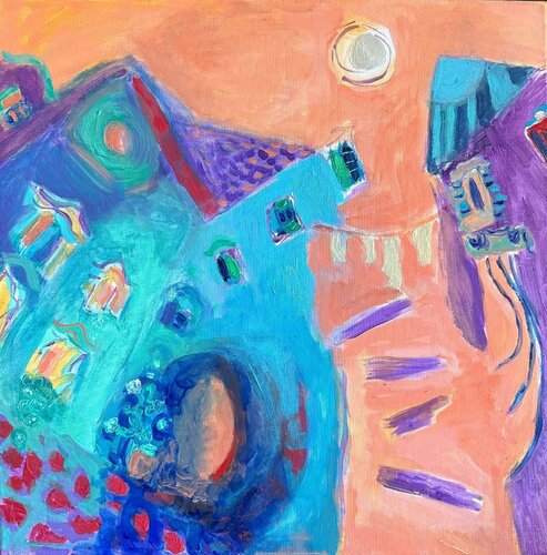 Wandering alley by Ksenija Puškarić, Painting for Sale on Select