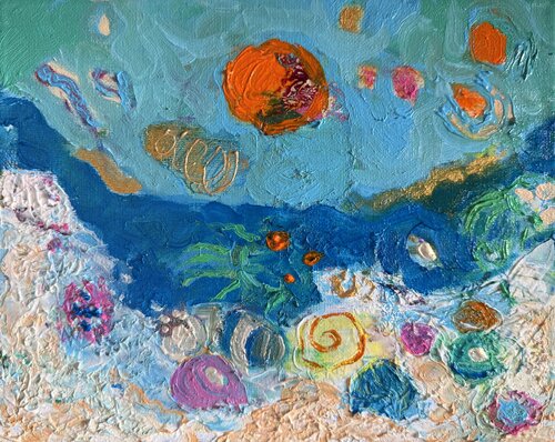 Beach vibes by Ksenija Puškarić, Painting for Sale on Select