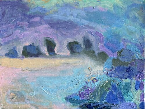 Lavender cove by Ksenija Puškarić, Painting for Sale on Select