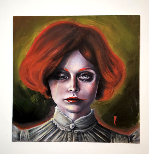 Used to the darkness by Rossana Bonetto, Painting for Sale on Select