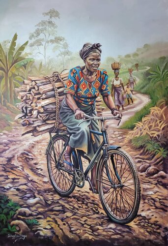 "Rooted in Strength" by Wilson Felix Olugu, Painting for Sale on Select