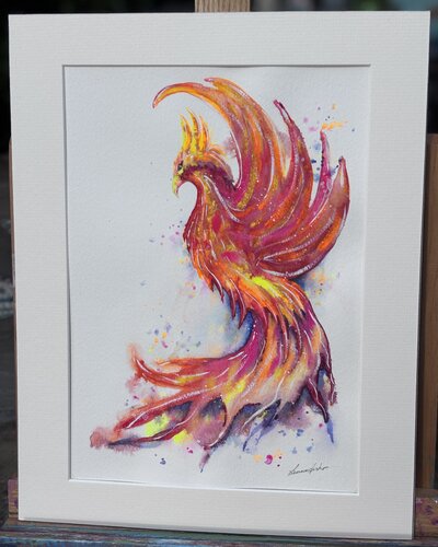 First Flame by Leonnie Fisher, Painting for Sale on Select