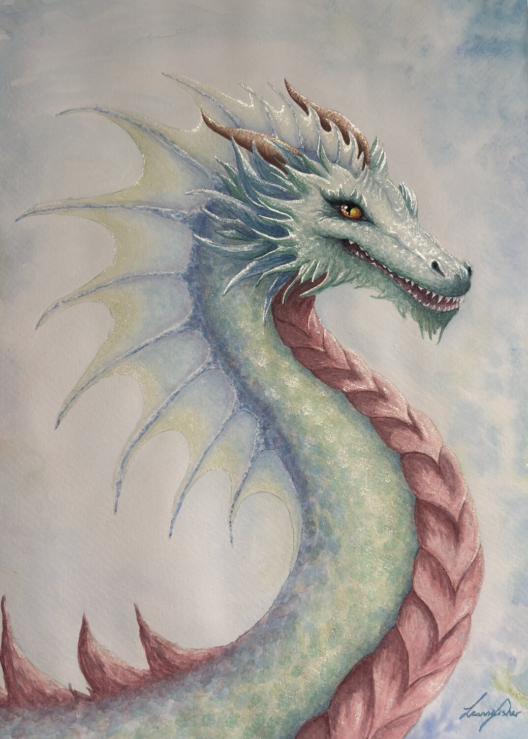 Seraph Kae’Voryn Leonnie Fisher Original painting for sale