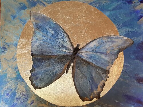 Morpho Peruvian during Full Moon by Frederica Henrieta Lecornu, Painting for Sale on Select