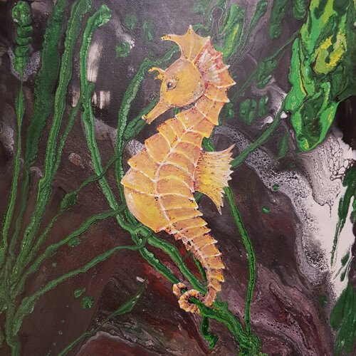 Heartbeat of the Deep (or Anchor in the Storm) by Frederica Henrieta Lecornu, Painting for Sale on Select