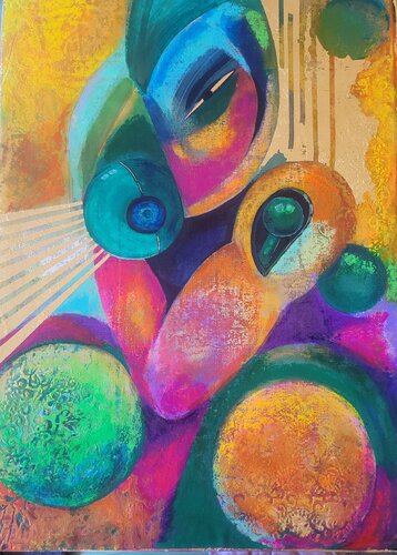 Archangel Michael by Frederica Henrieta Lecornu, Painting for Sale on Select