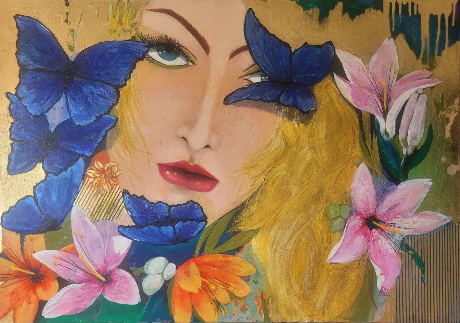 Garden Vision Frederica Henrieta Lecornu Original painting for sale