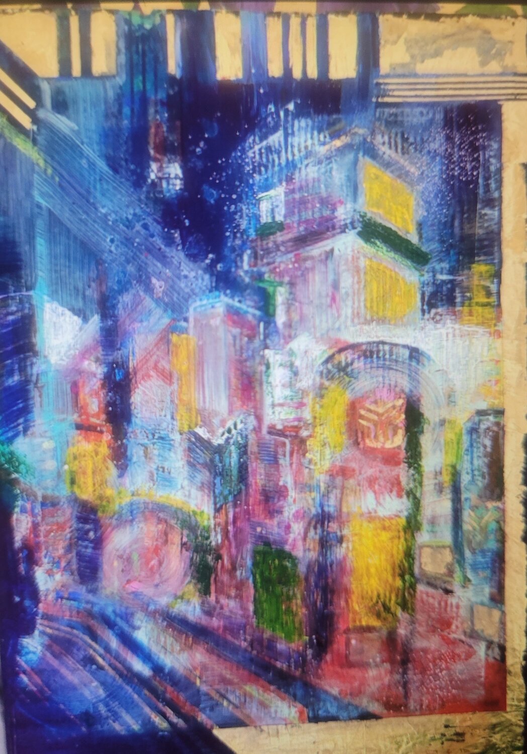 No Trumpets, just The End of Times Frederica Henrieta Lecornu Original painting for sale