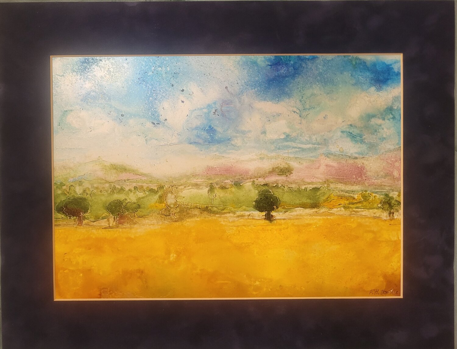 Land of my Dreams 2 Frederica Henrieta Lecornu Original painting for sale