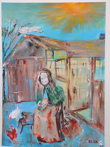 THE WOMAN TIME FORGOT by Elen Fılız Yıldırım, Painting for Sale on Select