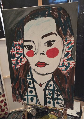 Selbstporträt by Valeria Liebermann, Painting for Sale on Select
