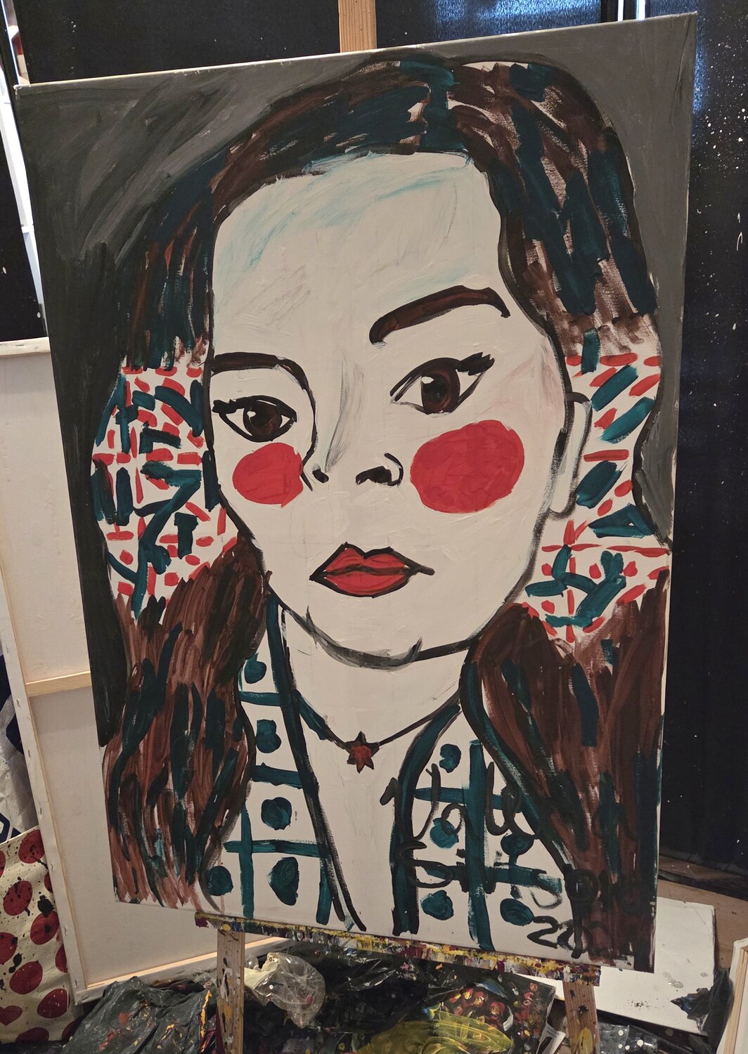 Selbstporträt Valeria Liebermann Original painting for sale