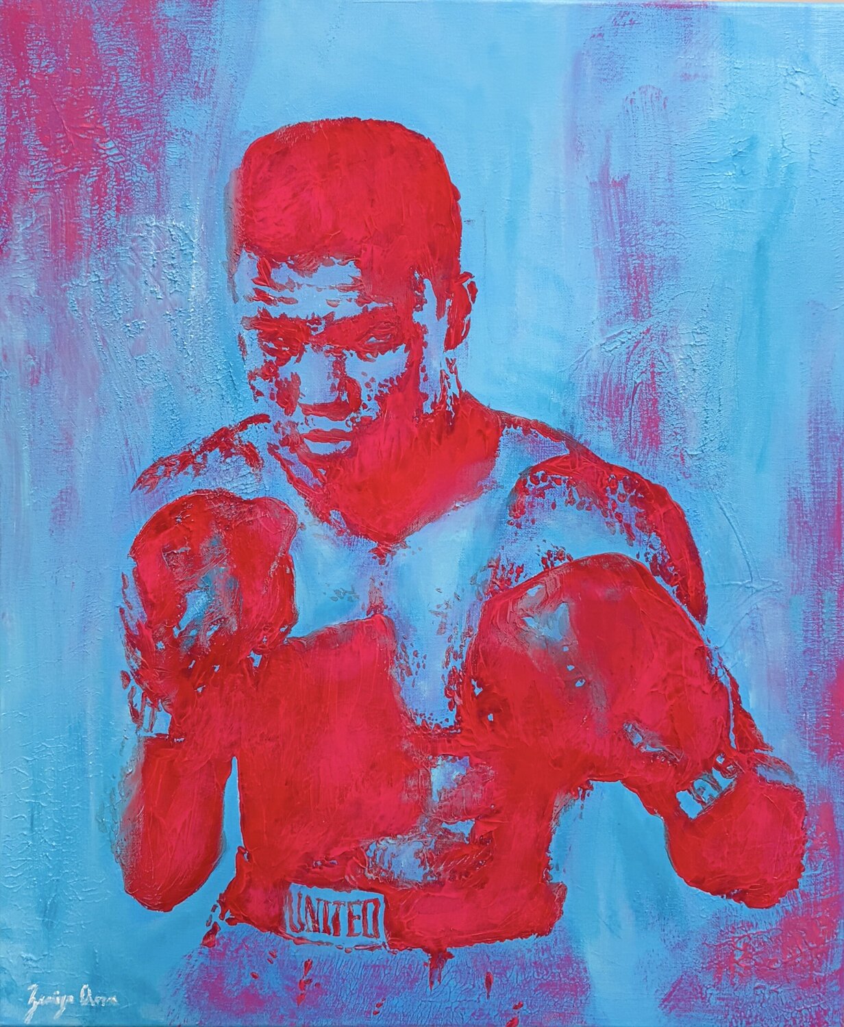 Round I ZAARIYA Original painting for sale