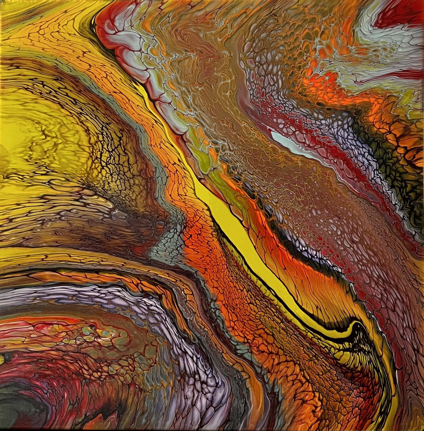 Summer vibes Edita Åbrink Originalgemälde zu verkaufen