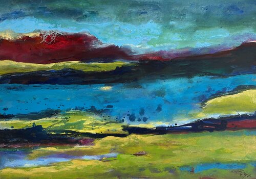 Landscape 2309 by Herta Reitz, Painting for Sale on Select