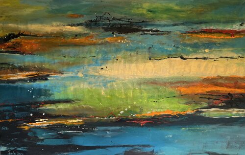 Landscape 2608 von Herta Reitz, Malerei kaufen auf Select