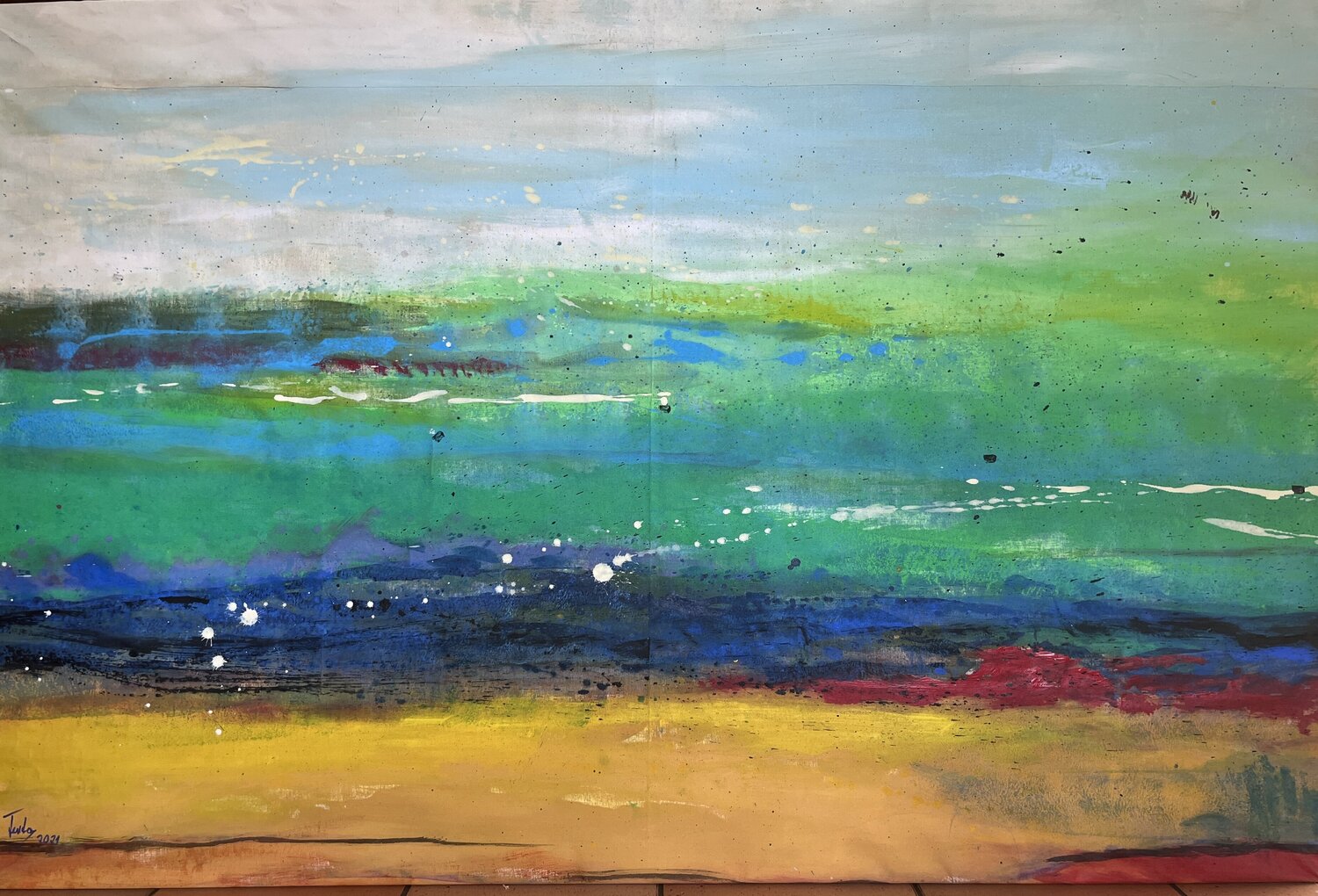 Landscape 2101 Herta Reitz Original painting for sale