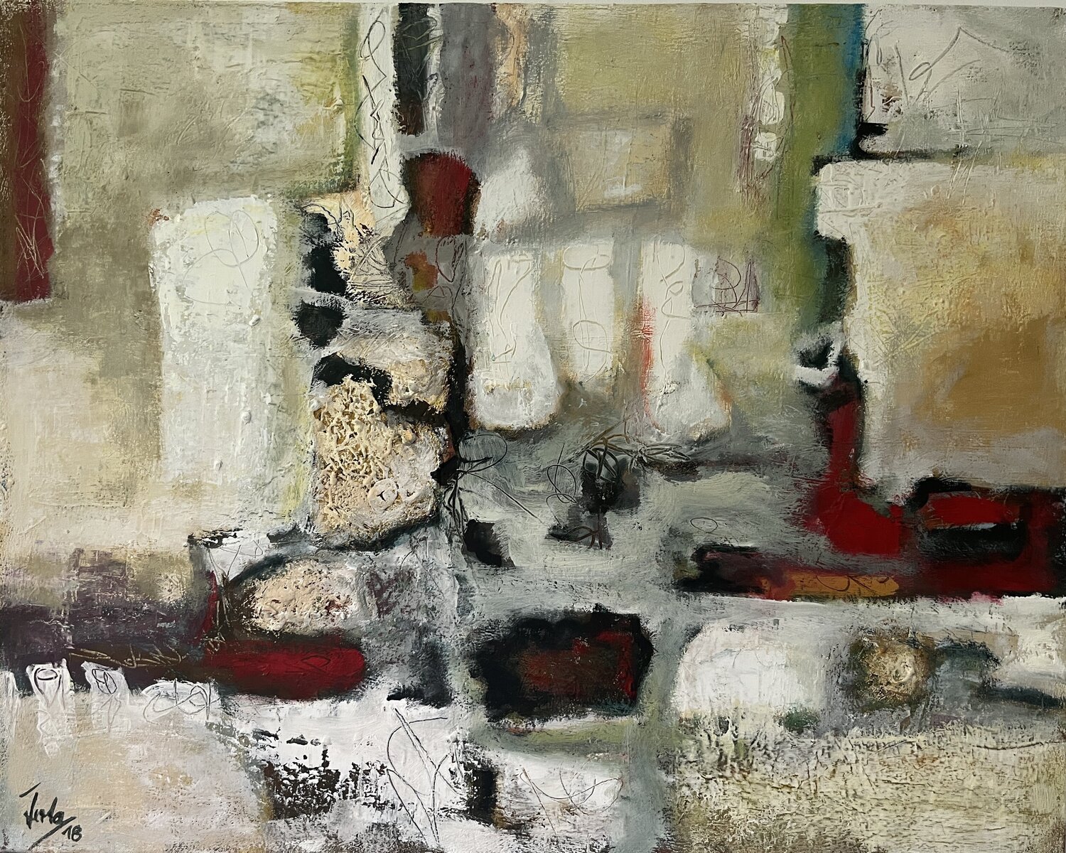 Ohne Titel 1808 Herta Reitz Original painting for sale