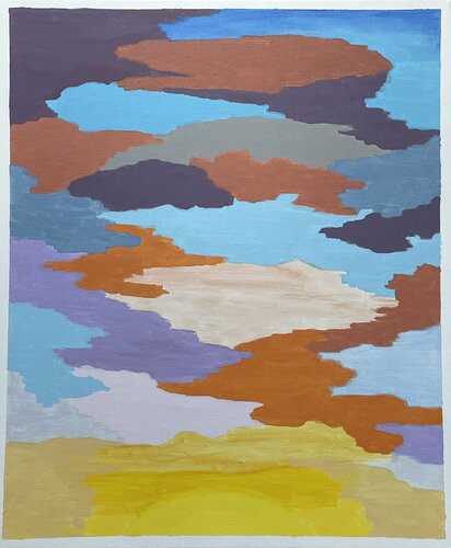 Evening Sky by Nadezhda Siuzeva, Painting for Sale on Select