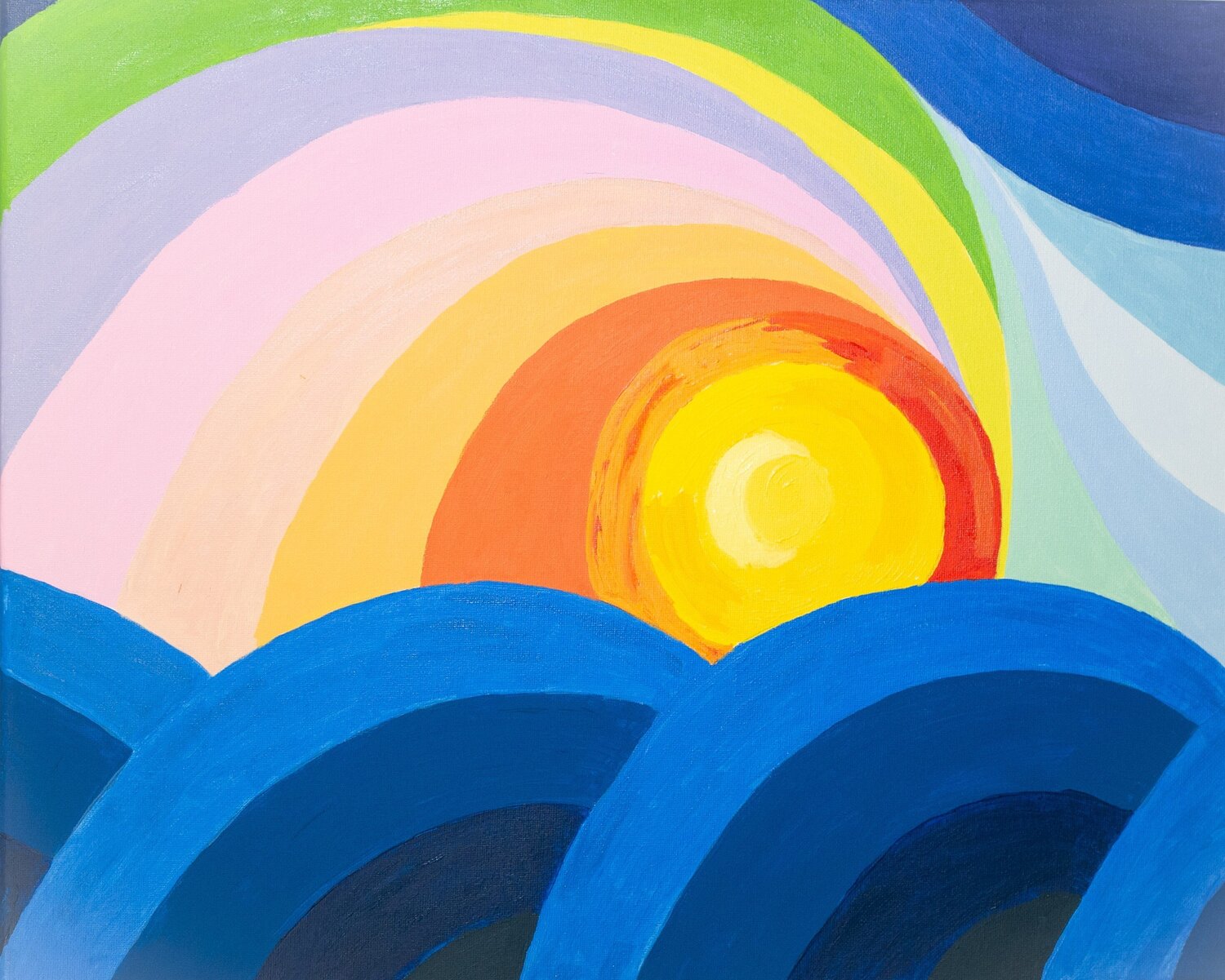 Sunrise Nadezhda Siuzeva Original painting for sale
