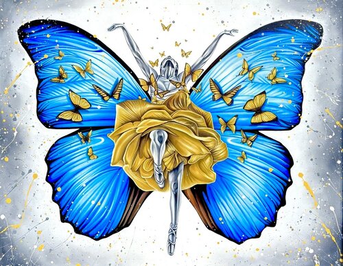 Bloom in Metamorphosis by Victor Ramos, Painting for Sale on Select