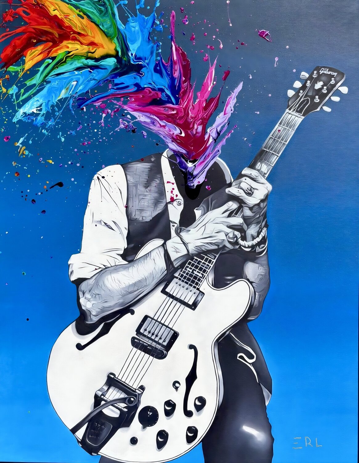 The Sound of the Soul Victor Ramos Original painting for sale