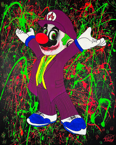 Super Mario Joker von Theodoros Nikolaidis, Malerei kaufen auf Select