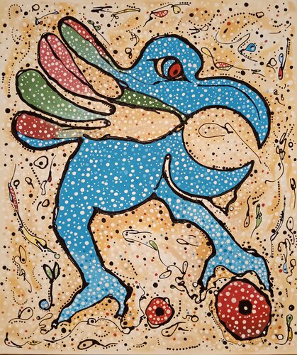 GUARDIAN STARBIRD by África Gil Escolar, Painting for Sale on Select