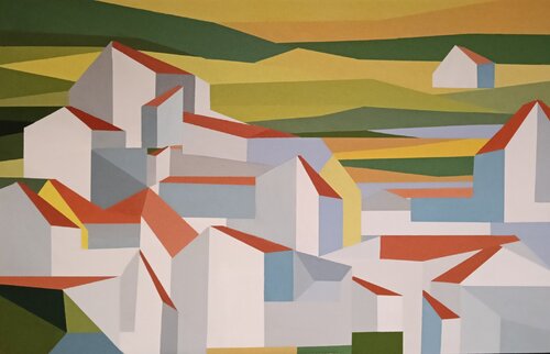 PUEBLO ANDALUZ II by África Gil Escolar, Painting for Sale on Select
