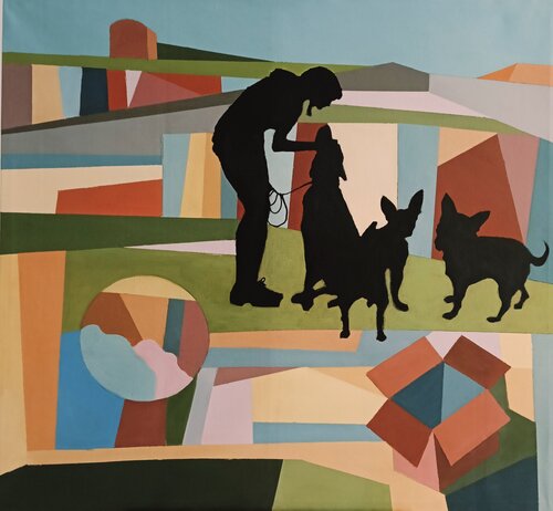 EL PASEO I by África Gil Escolar, Painting for Sale on Select