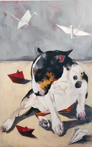 PAPERROFLEXIA by África Gil Escolar, Painting for Sale on Select