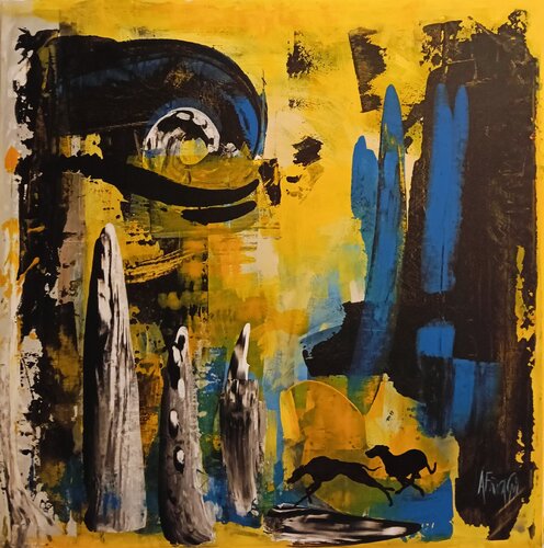 CREATURES OF THE TWILIGHT by África Gil Escolar, Painting for Sale on Select
