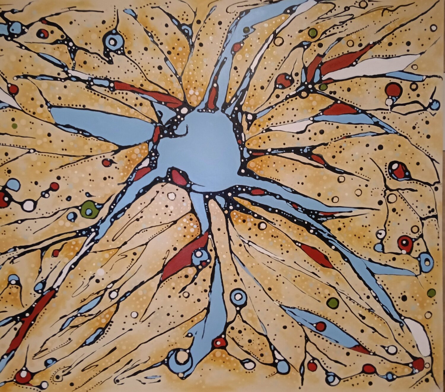 THE COSMOS África Gil Escolar Original painting for sale
