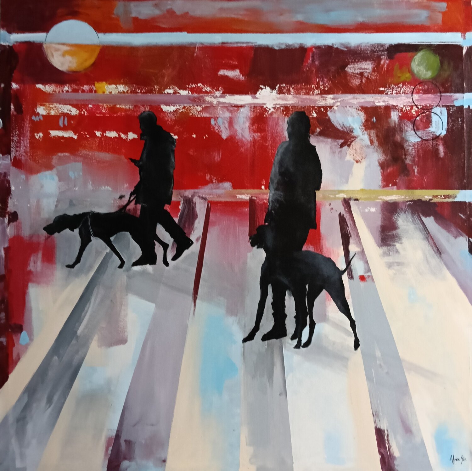 POR LA MAÑANA África Gil Escolar Original painting for sale