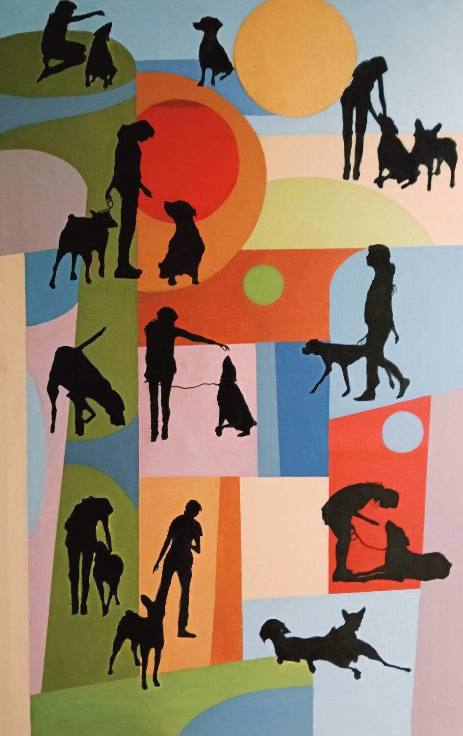 EL PASEO II África Gil Escolar Original painting for sale