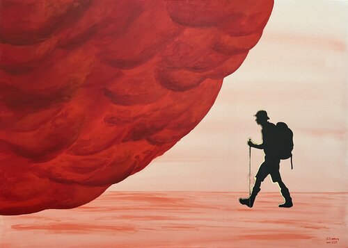 Die Cloud by Günter Wideburg, Painting for Sale on Select