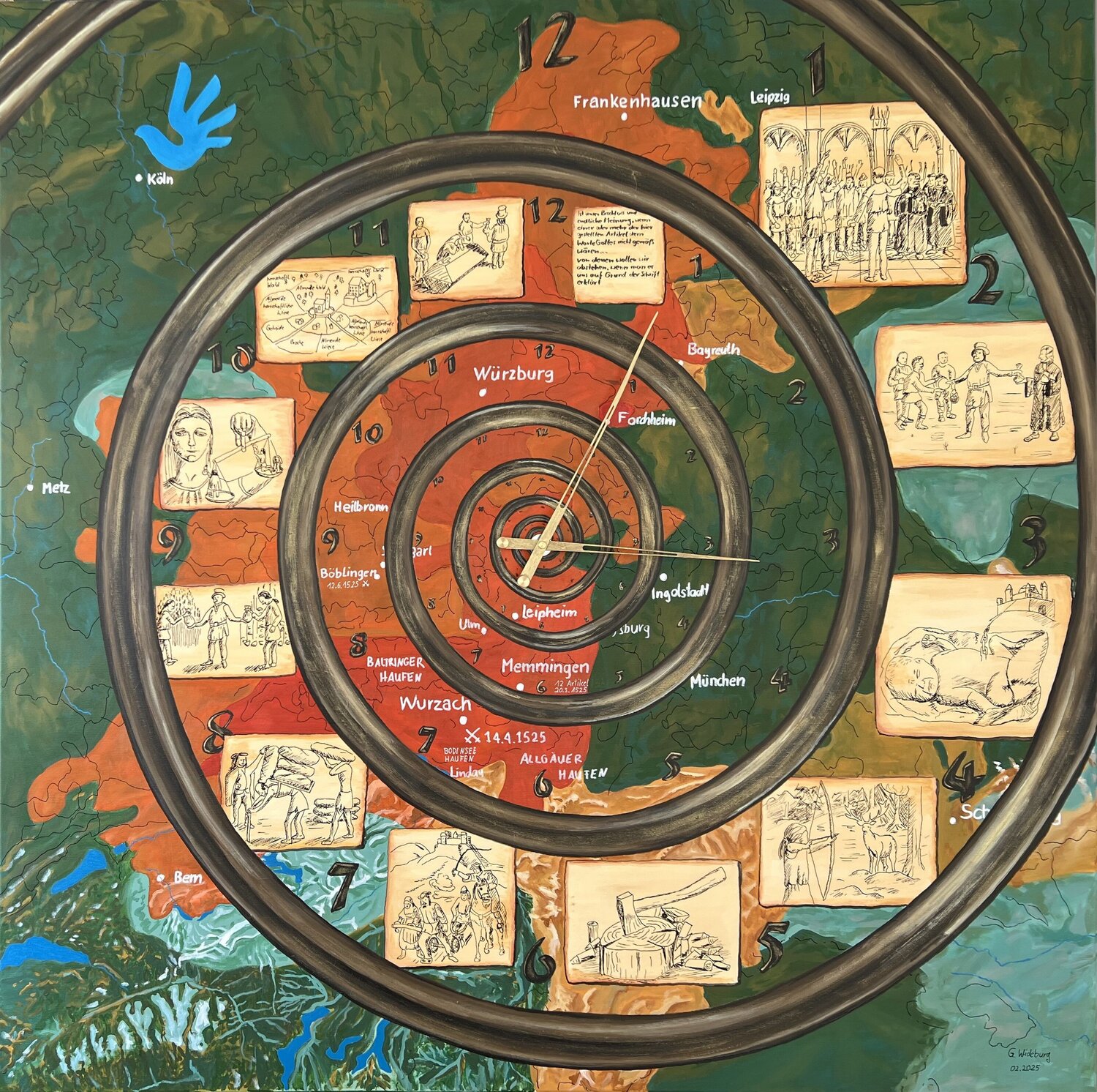 12 Artikel Günter Wideburg Original painting for sale