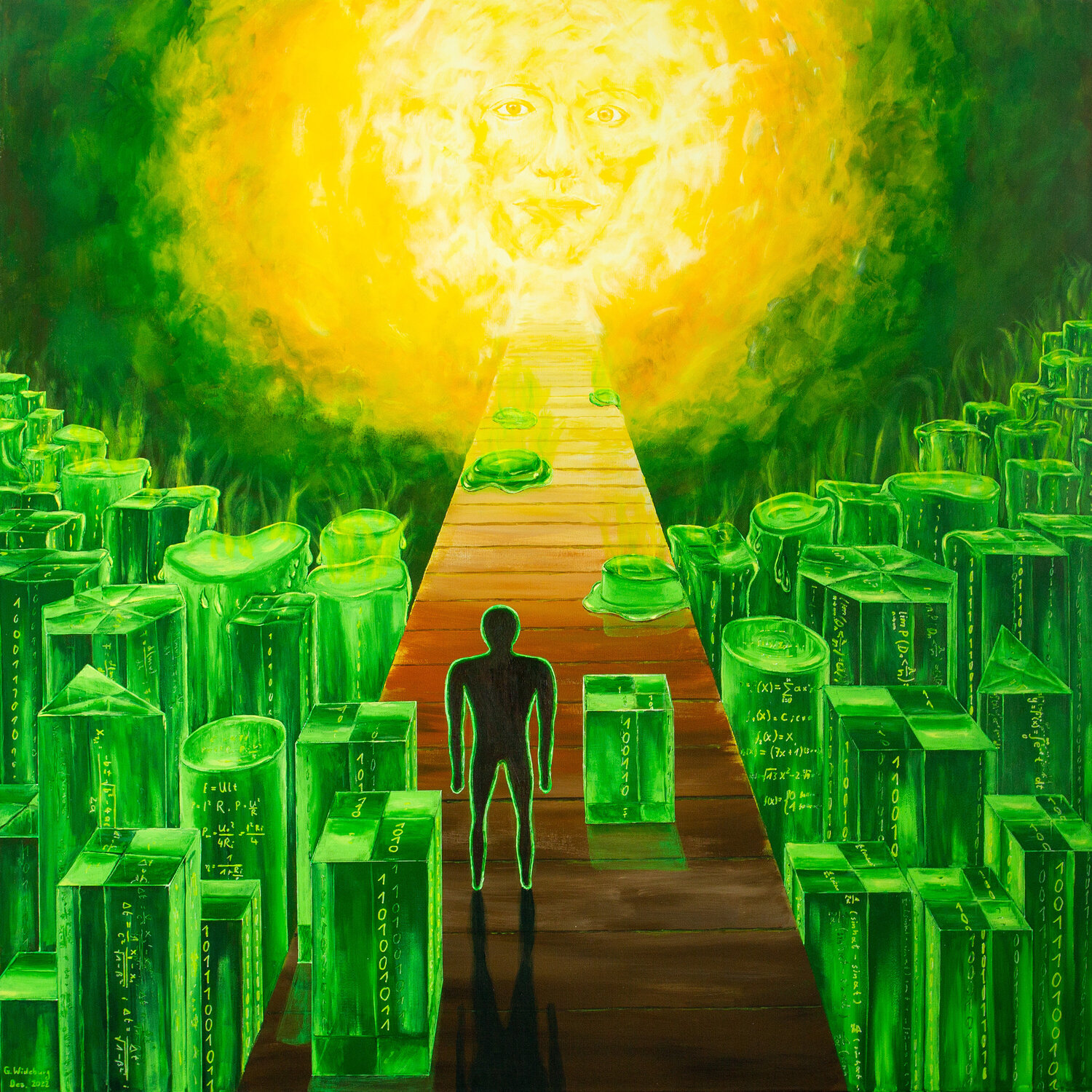 Der Weg ins Licht Günter Wideburg Original painting for sale