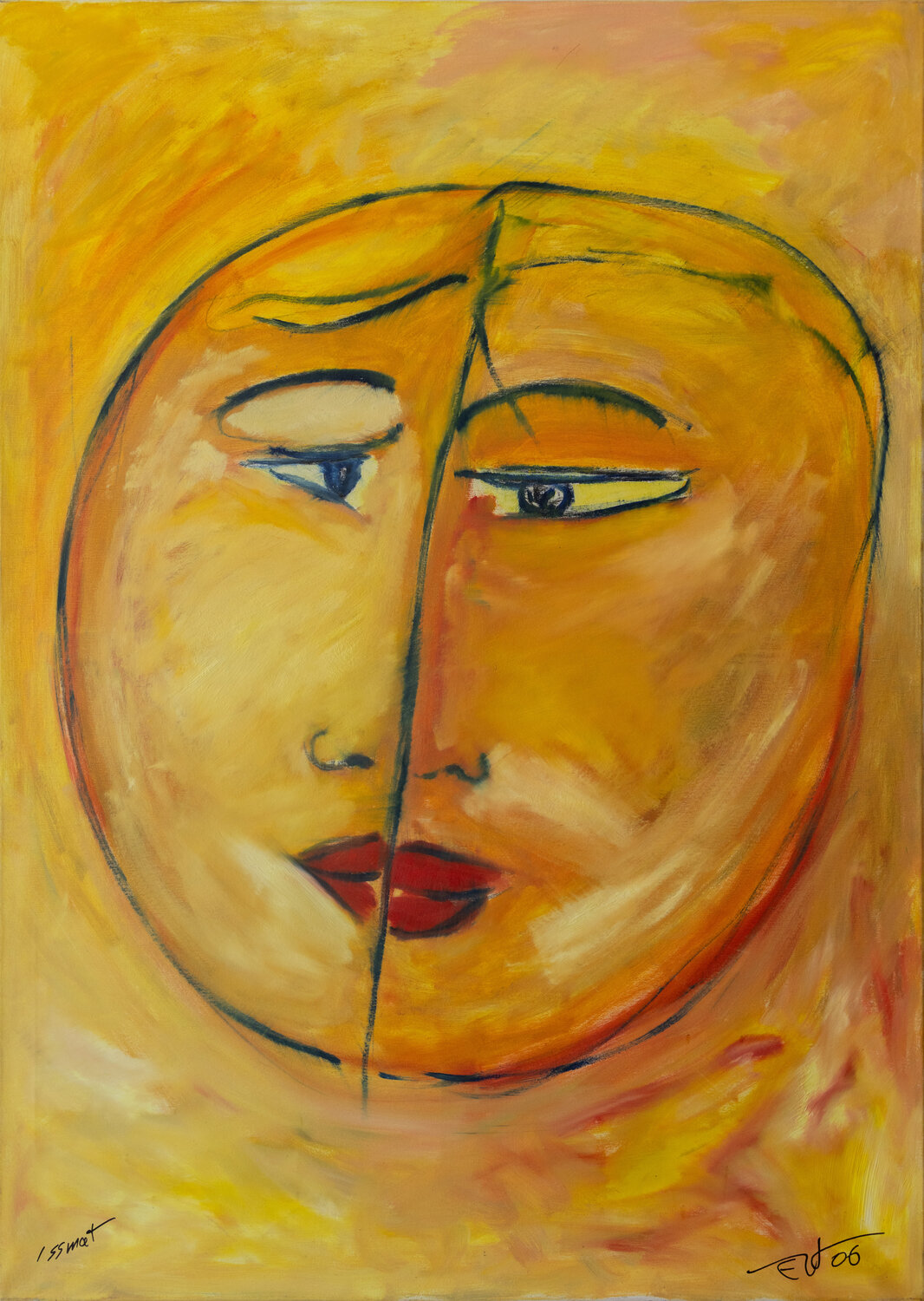 Schwebende Einheit I floating unity Issmat Abdulkader Original painting for sale
