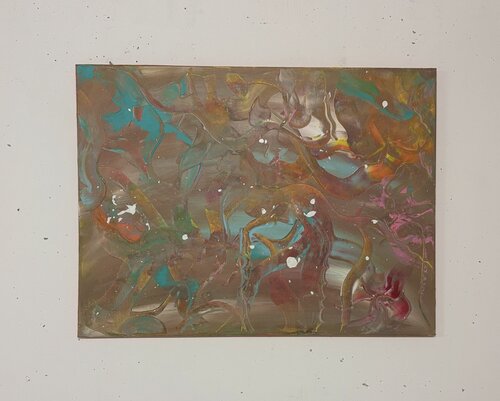 Goldener Fluss by Lya Studer, Painting for Sale on Select