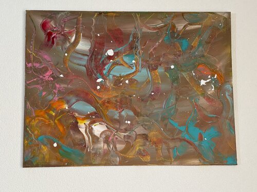 Goldener Fluss by Lya Studer, Painting for Sale on Select