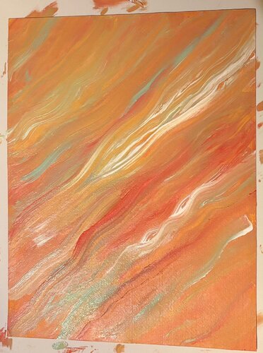 Ember Flow by Lya Studer, Painting for Sale on Select