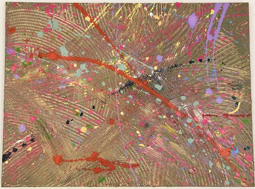 Copper Waves by Lya Studer, Painting for Sale on Select